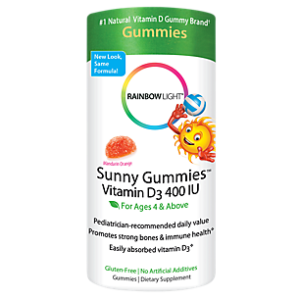 Sunny Vitamin D3 Gummies - 400 IU - Mandarin Orange (60 Gummies)