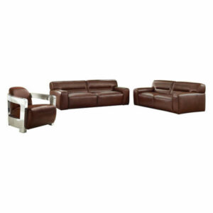 Sunset Trading Milan Leather 3 Piece Living Room Set SU-AX6816-SLA