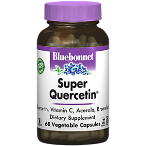 Super Quercetin with Vitamin C, Acerola & Bromelain (60 Vegetable Capsules)