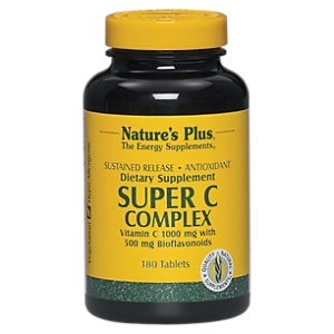 Super Vitamin C Complex with Bioflavonoids - Sustained Release - 1,000 MG (180 Tablets)