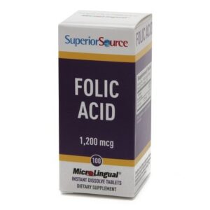 Superior Source Folic Acid 1200mcg Extra Strength, Dissolve Tablets - 100.0 ea