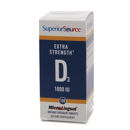 Superior Source Vitamin D 1,000 IU Extra Strength, Dissolve Tablets - 100.0 ea