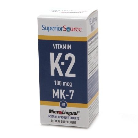 Superior Source Vitamin K2 100 mcg MK7, Dissolve Tablets - 60.0 ea