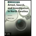 Supplement to Arrest, Search, and Investigation in North Carolina