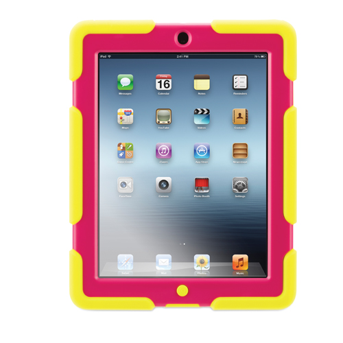 Survivor Case with Stand for Apple iPad 2, 3, 4th Gen (Pink/Citron)