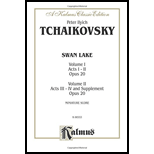 Swan Lake, Opus 20 (Volume I-II, Acts I-IV and Supplement): Full Orchestra (Miniature Score)