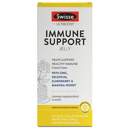 Swisse Ultiboost Immune Support Orange Passionfruit - 0.53 oz x 10 pack