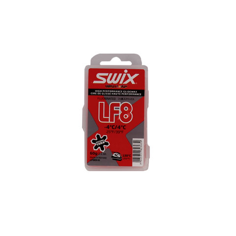 Swix LF8 Glidewax 60G Red -4 to 4 Celsius 60 Gram