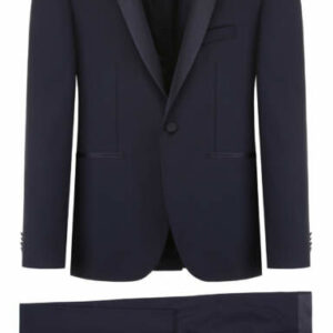 TAGLIATORE BRUCE TWO-PIECE SUIT 46 Blue Wool