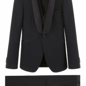 TAGLIATORE THREE-PIECE TUXEDO 46 Black Wool