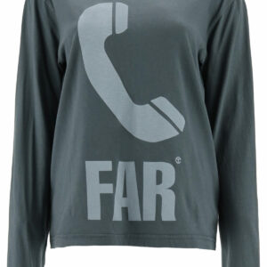 TELFAR TELEPHONE T-SHIRT M Grey Cotton