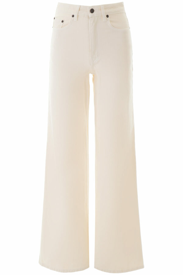 THE ROW FLARED JEANS 2 Beige Cotton, Denim