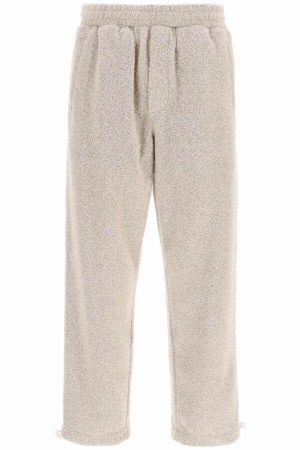 THE SILTED COMPANY ARGO BOUCLE' JOGGER PANTS M Beige Cotton, Wool