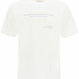 THE SILTED COMPANY ESTATE PRINTED T-SHIRT S White, Blue Cotton