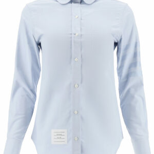 THOM BROWNE 4-BAR COTTON SHIRT 42 Light blue Cotton