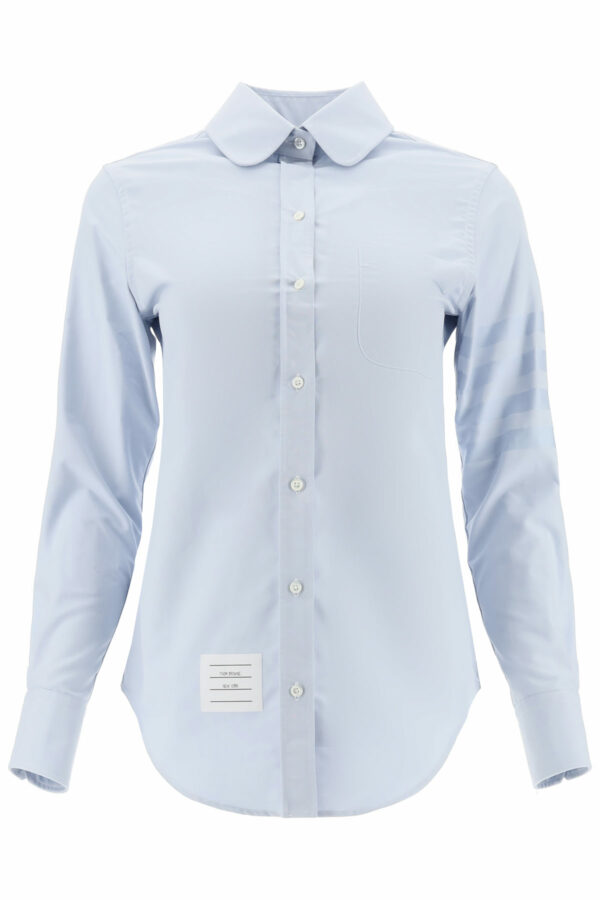 THOM BROWNE 4-BAR COTTON SHIRT 42 Light blue Cotton