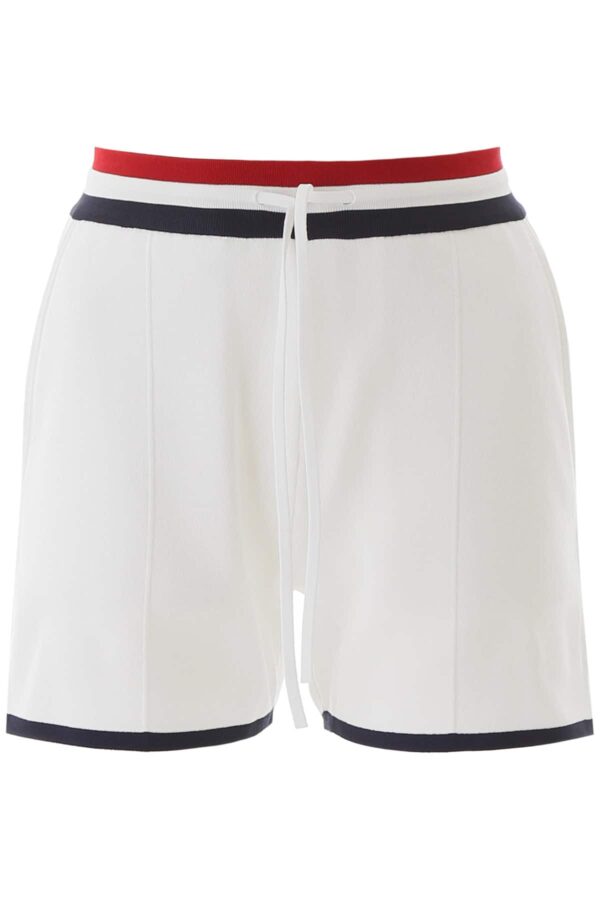 THOM BROWNE JERSEY SHORTS 40 White