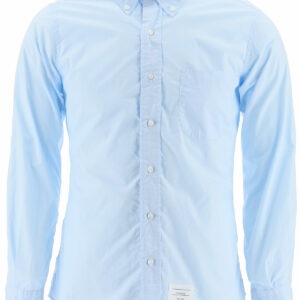 THOM BROWNE SHIRT WITH TRICOLOR BAND 0 Light blue Cotton