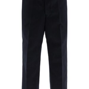 THOM BROWNE WIDE LEG TROUSERS 1 Blue Cotton