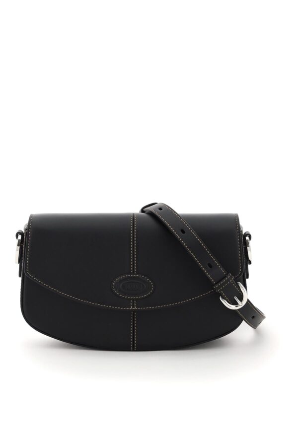 TOD'S C-BAG MINI SHOULDER BAG OS Black Leather