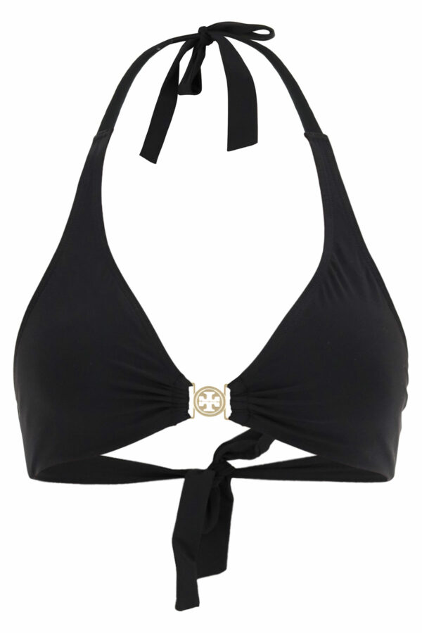 TORY BURCH MILLER HIPSTER BIKINI TOP XS Black