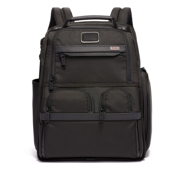 TUMI Alpha 3 Black Compact Laptop Brief Pack