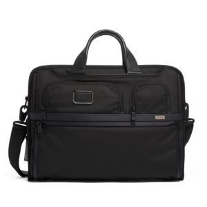 TUMI Alpha 3 Black Compact Large Screen Laptop Brief