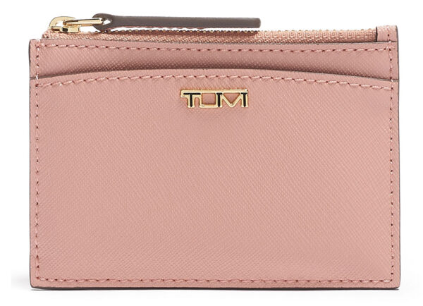 TUMI Belden Blush Zip Card Case