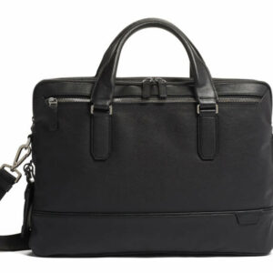 TUMI Harrison Black Sycamore Slim Brief Leather