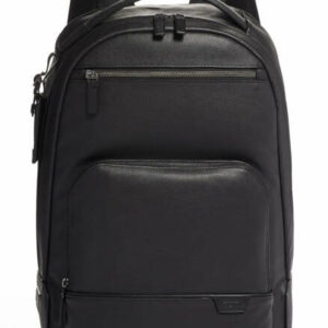 TUMI Harrison Black Warren Backpack Leather