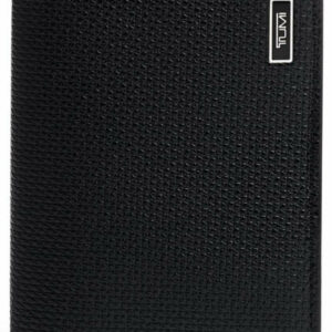 TUMI Monaco Black Folding Card Case