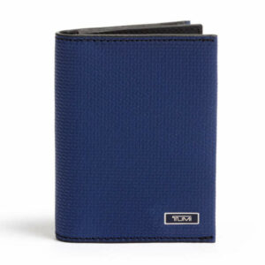 TUMI Monaco Navy Gusseted Card Case