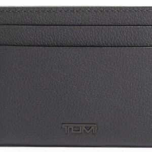 TUMI Nassau Grey Textured Money Clip Card Case