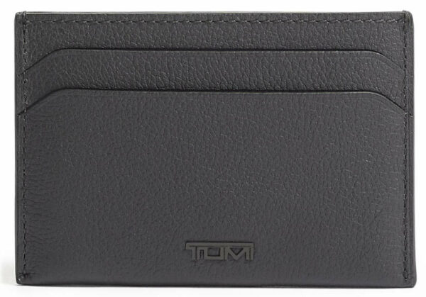 TUMI Nassau Grey Textured Money Clip Card Case