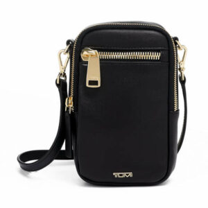 TUMI Voyageur Black Leather Katy Crossbody