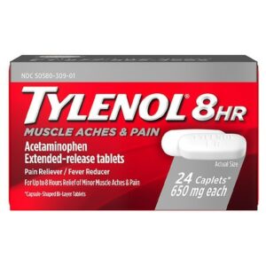 TYLENOL 8 Hour Muscle Aches & Pain Caplets With Acetaminophen - 24.0 ea