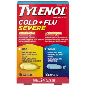 TYLENOL Cold + Flu Severe Day & Night Caplets Combo Pack - 24.0 ea