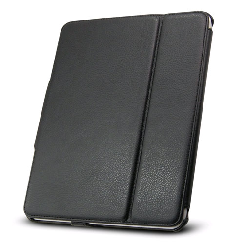 Technocel - Leather Flip Book Case/Folio for Apple iPad 1st Generation - Black