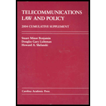 Telecommunications Law and Policy-04 Supplement