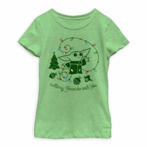 The Child ''Merry Force Be With You'' T-Shirt for Girls Official shopDisney