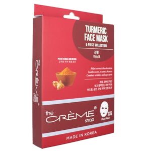 The Creme Shop Turmeric Sheet Face Mask 5pc Collection - 6.25 oz