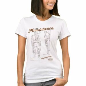 The Mandalorian Action Figure Diagram T-Shirt for Women Star Wars Customizable Official shopDisney