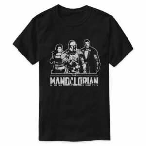 The Mandalorian, Cara & Karga Outline Graphic T-Shirt Customized Official shopDisney