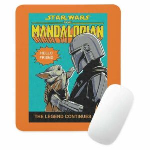 The Mandalorian Holding Child Comic Cover Mouse Pad Star Wars: The Mandalorian Customized Official shopDisney