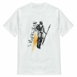 The Mandalorian Jetpack Illustration T-Shirt for Men Star Wars: The Mandalorian Customized Official shopDisney