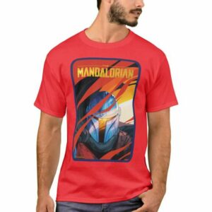 The Mandalorian Through Red Flames T-Shirt for Men Customizable Official shopDisney