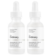 The Ordinary Niacinamide 10% + Zinc 1% High Strength Vitamin and Mineral Blemish Formula Duo 2 x 30ml