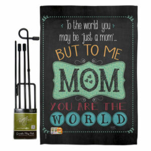 The World Mom Summer Mother's Day Garden Flag Set