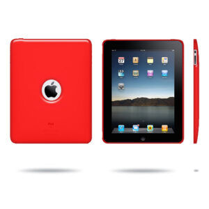 Thermoplastic Polyurethane TPU Skin Case for Apple iPad (Gen 1) - Pure Red