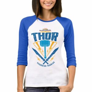 Thor: Ragnarok Asgardian Warrior Weapon Raglan T-Shirt for Women Customizable Official shopDisney